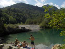Landschaft in Friaul und Karnischen Alpen