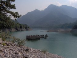 versunkene Orte im Stausee
